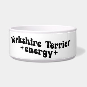 Yorkshire Terrier Energy Keramik Dog Bowl Napf