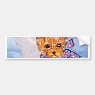 Yorkshire Terrier Engel Autoaufkleber