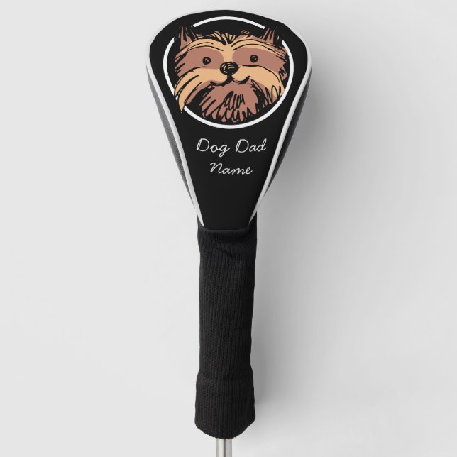 Yorkshire Terrier for Dog Vater Golf Headcover (Vorderseite)
