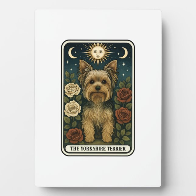 Yorkshire-Terrier Fotoplatte (Vorderseite)