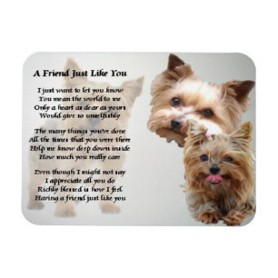 Yorkshire Terrier Friend Geem Magnet