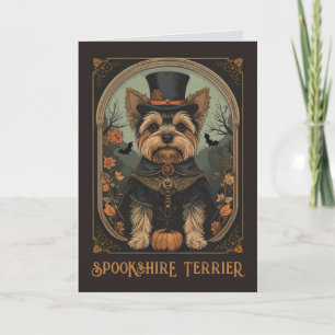 Yorkshire Terrier Frohe Halloween-Grüße Karte