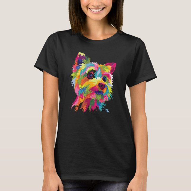 Yorkshire Terrier Funny Yorkie Dog Animal Lover Co T-Shirt (Vorderseite)