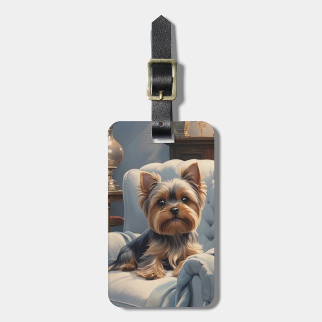 Yorkshire Terrier-Gepäckanhänger Gepäckanhänger (Vorderseite vertikal)