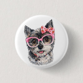 Yorkshire Terrier-Geschenk für Hundebesitzer Button