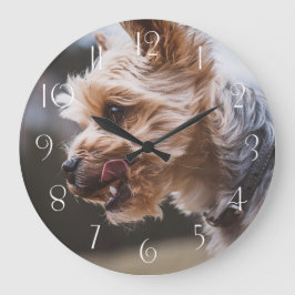 Yorkshire Terrier Große Wanduhr