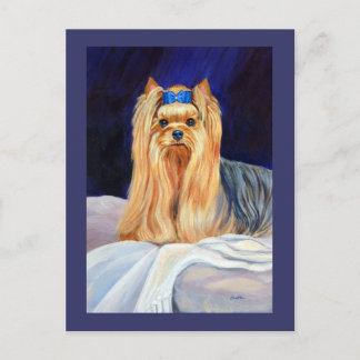 Yorkshire Terrier Grußkarte Postkarte