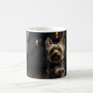 Yorkshire Terrier Halloween Beängstigend Kaffeetasse