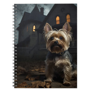 Yorkshire Terrier Halloween Beängstigend Notizblock