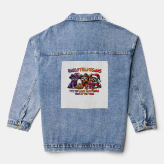 Yorkshire Terrier Halloween Erntedankfest Weihnach Jeansjacke