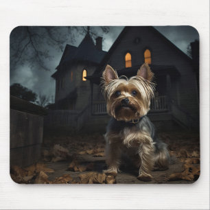 Yorkshire Terrier Halloween Gruselig Mousepad