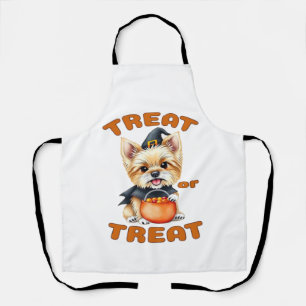 Yorkshire Terrier Halloween-Hundekostüm �Süßes ode Schürze
