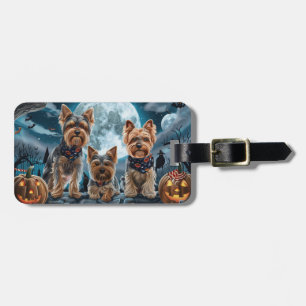 Yorkshire Terrier Halloween Spooky Gepäckanhänger