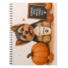Yorkshire Terrier Herbst Notizblock