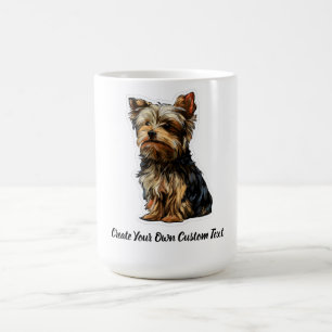 Yorkshire Terrier Hund Erstellen Sie Ihren Eigener Kaffeetasse