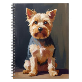 Yorkshire Terrier Hund Haustier Malerei Notizblock