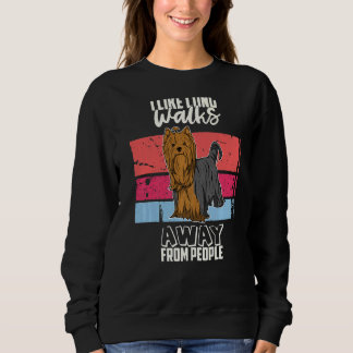 Yorkshire Terrier Hund Vintage  30 Sweatshirt