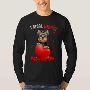 Yorkshire Terrier Ich stehle Herzen Süßer Hundeuma T-Shirt