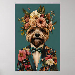 Yorkshire Terrier im Anzug Poster, Yorkshire Poster