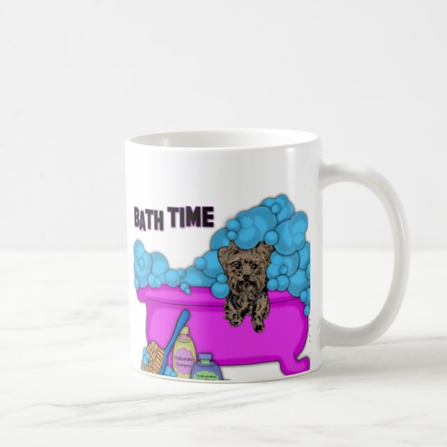 Yorkshire Terrier in der Badewanne Kaffeetasse (Rechts)