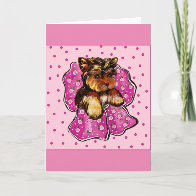 YORKSHIRE TERRIER KARTE (Vorderseite)