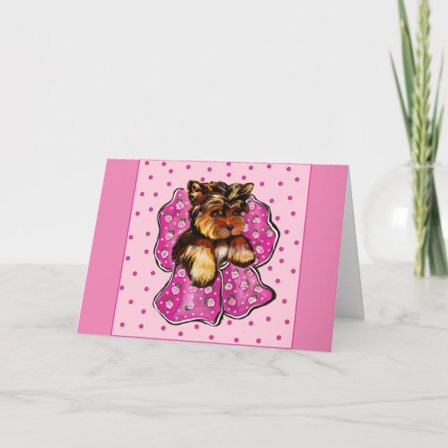 YORKSHIRE TERRIER KARTE (Vorderseite)