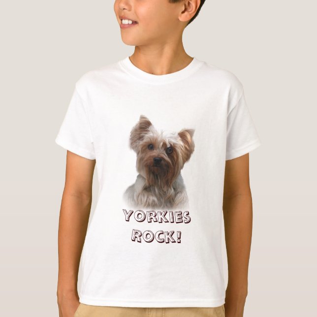 Yorkshire Terrier Kids Sweatshirt T-Shirt (Vorderseite)