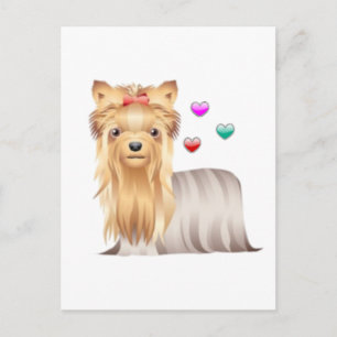 Yorkshire Terrier Liebe Postkarte