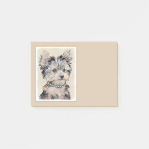 Yorkshire-Terrier-Malerei - niedliche Post-it Klebezettel