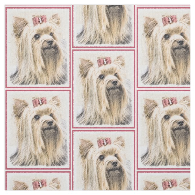 Yorkshire-Terrier-Malerei - niedliche Stoff (Muster)