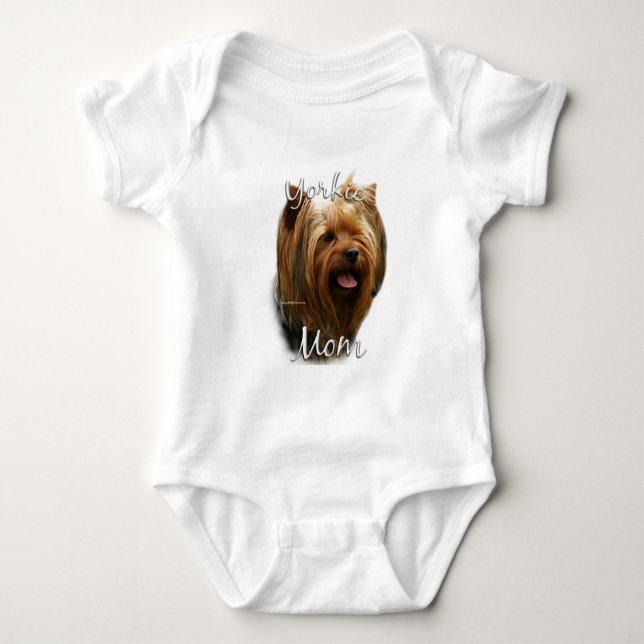 Yorkshire Terrier Mama 2 Baby Strampler (Vorderseite)