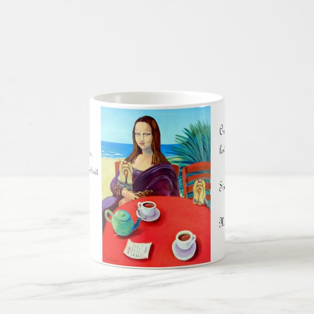 Yorkshire Terrier Mona Lisa Kaffeetasse (Mittel)