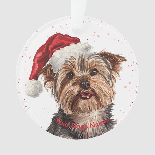 Yorkshire Terrier Ornament (Vorderseite)