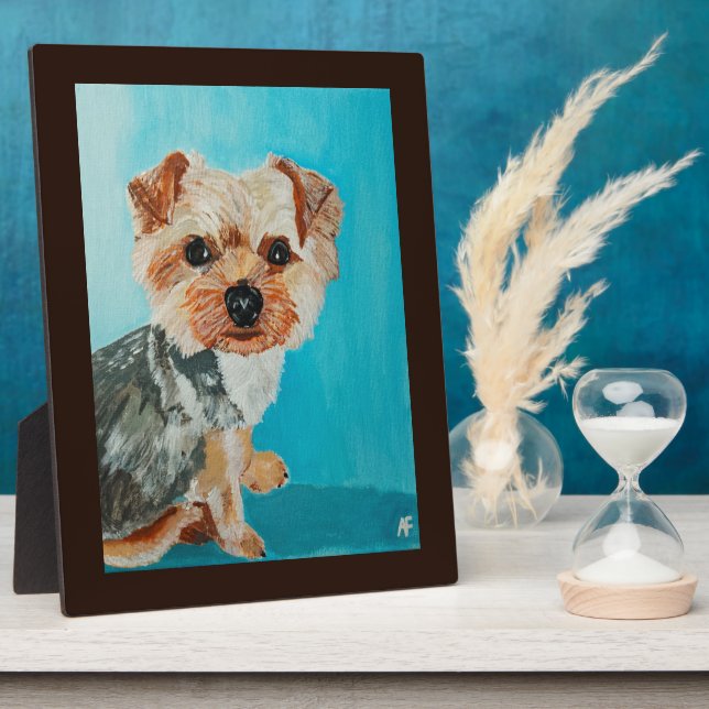Yorkshire Terrier Painting by Alfred Fox Fotoplatte (Seite)