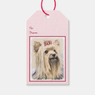 Yorkshire Terrier Painting - Niedliche Original Do Geschenkanhänger