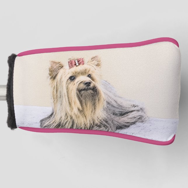 Yorkshire Terrier Painting - Niedliche Original Do Golf Headcover (Vorderseite)