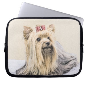 Yorkshire Terrier Painting - Niedliche Original Do Laptopschutzhülle
