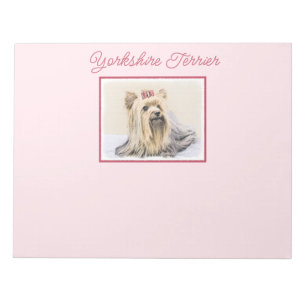 Yorkshire Terrier Painting - Niedliche Original Do Notizblock