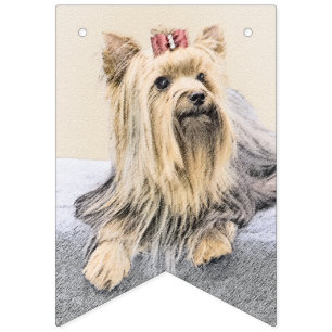Yorkshire Terrier Painting - Niedliche Original Do Wimpelkette
