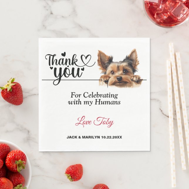 Yorkshire Terrier Paper Napkin Serviette (Beispiel)