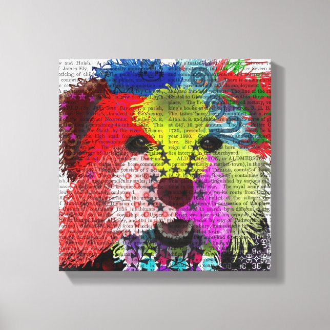 Yorkshire Terrier - Patchwork Leinwanddruck (Vorderseite)