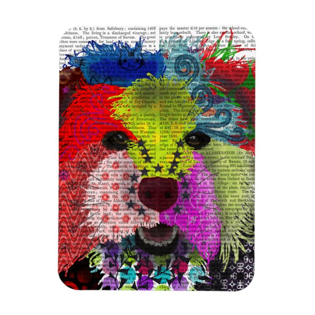 Yorkshire Terrier - Patchwork Magnet (Vertikal)