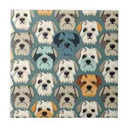 Yorkshire Terrier Pattern Fliese