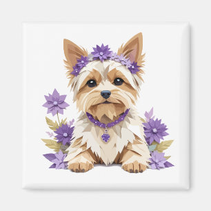 Yorkshire Terrier Playful Adorable Fun Animal Nied Magnet