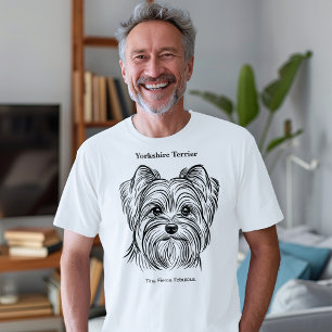 Yorkshire Terrier Portrait Tri-Blend Shirt