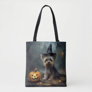 Yorkshire Terrier Pumpkins Halloween Beängstigend Tasche