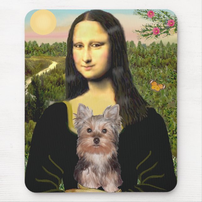 Yorkshire Terrier Puppy - Mona Lisa Mousepad (Vorne)