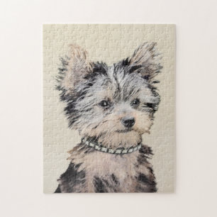 Yorkshire Terrier Puppy Painting Original Hundesch