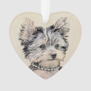 Yorkshire Terrier Puppy Peinture Chien original