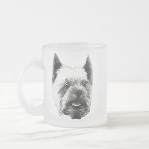 Yorkshire Terrier Radierung Mattglastasse